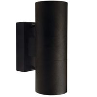 Tin, Doppelt, Wandleuchte, Schwarz - GU10, max.2x35W, IP54