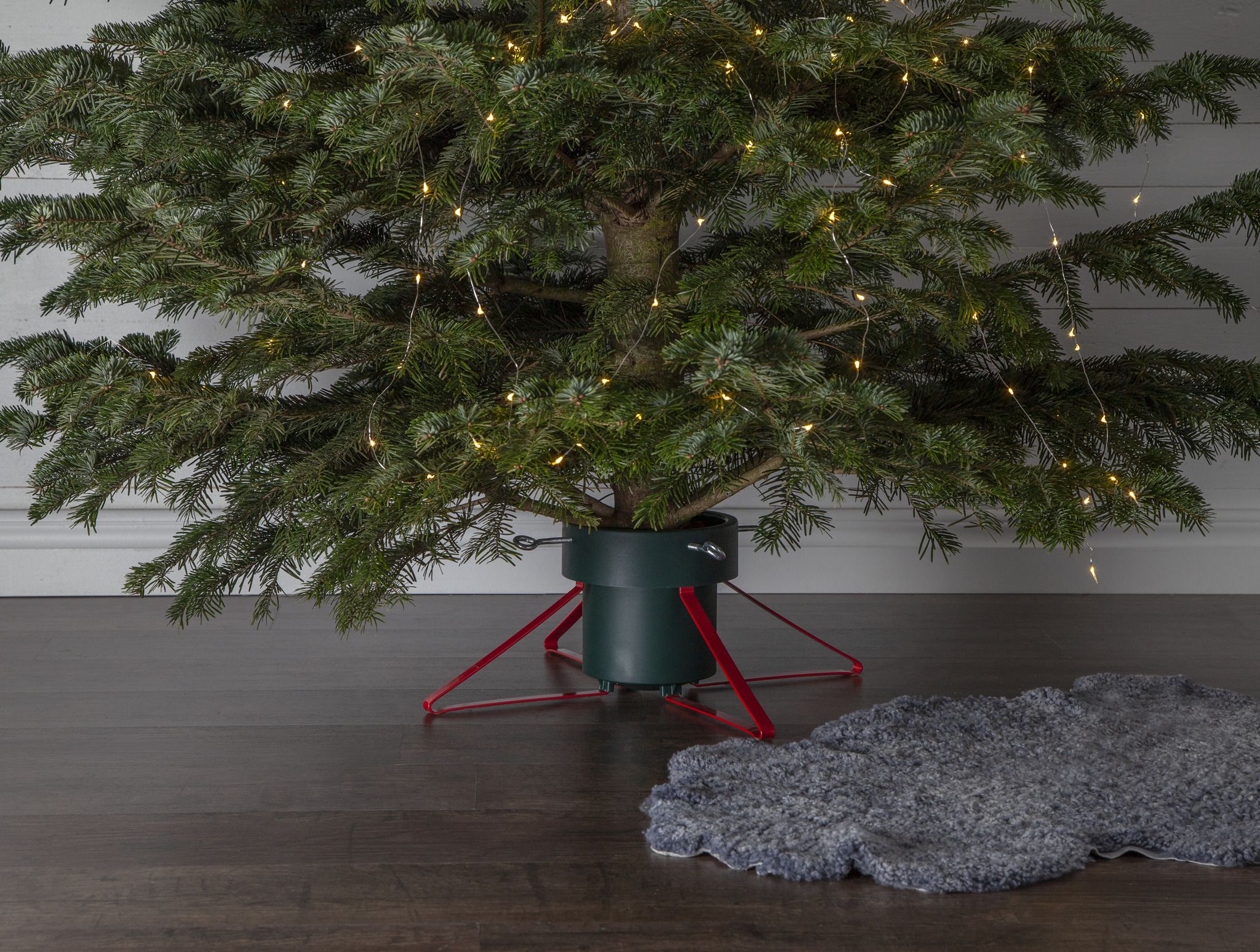 Universeller Standfuss für Weihnachtsbäume - 57x 57x 21cm, grün