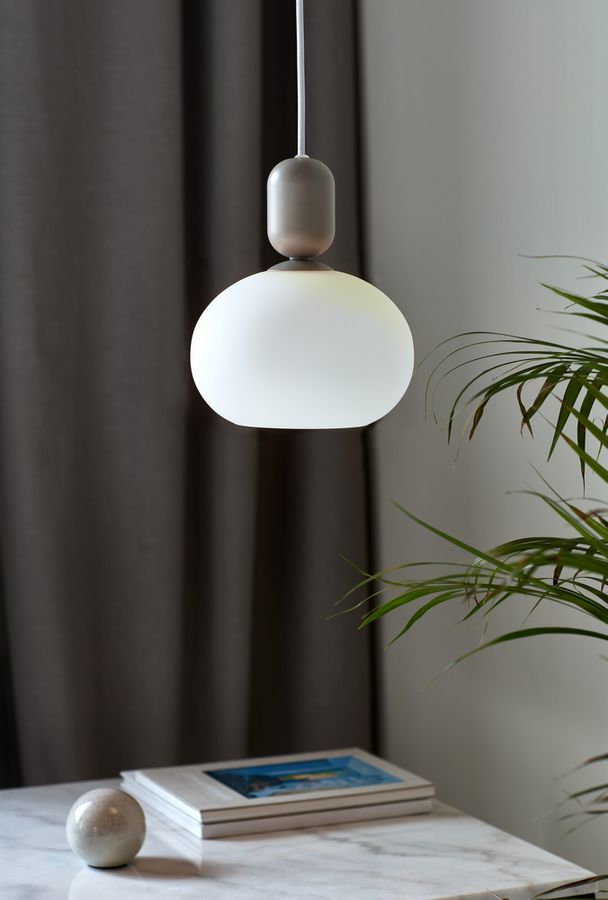 Notti, Pendelleuchte, Grau - E27, max. 40W, IP20