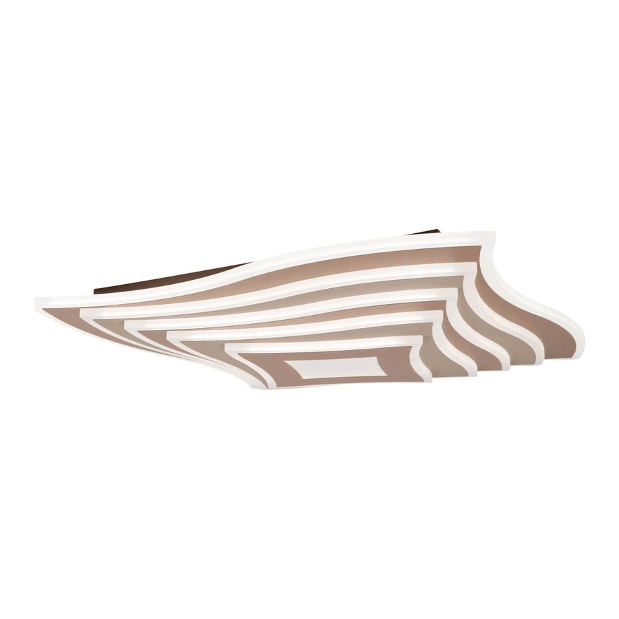 LED-CCT Deckenleuchte  FEVORIA : 50cm braun - IP20, LED-Modul, Braun