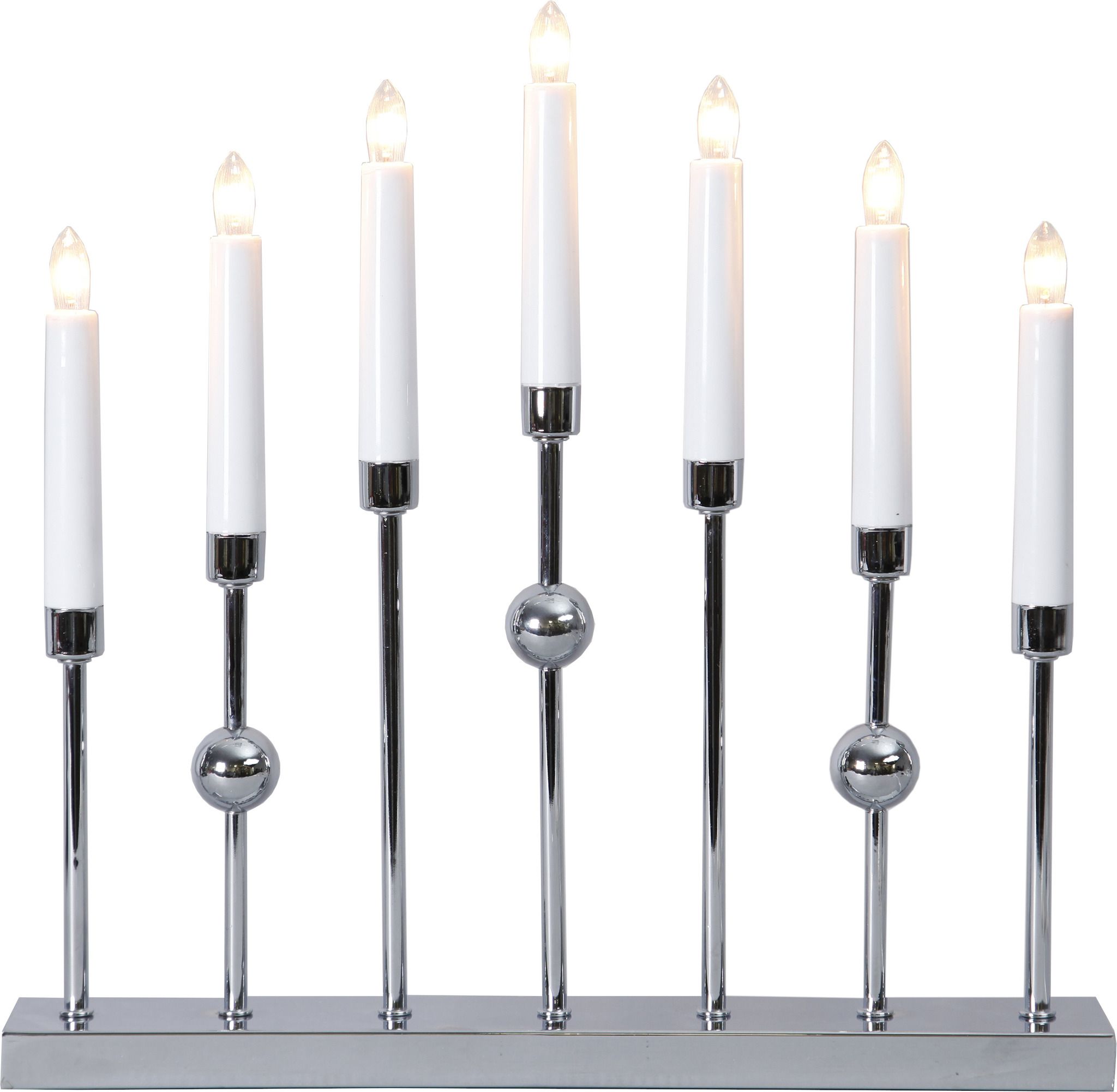 Kerzenleuchter Gustavo - IP20, Chrom, Warmweiss