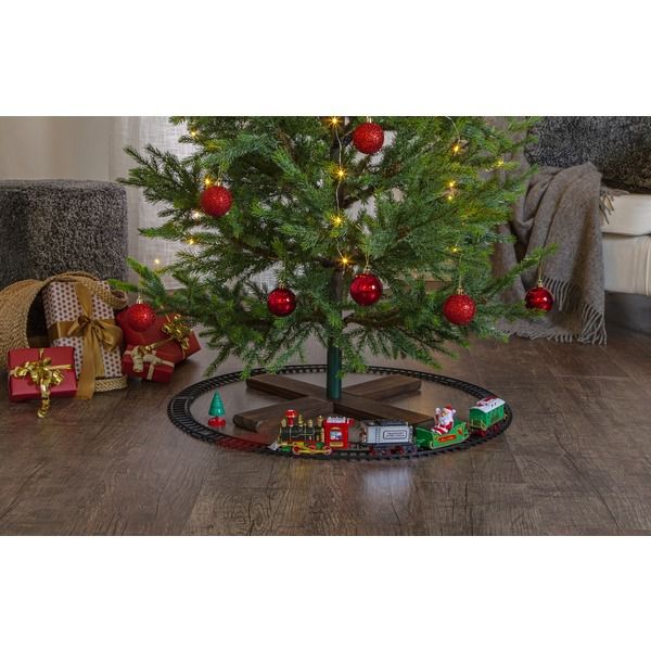 Dekorative FiberoptikTrainville - 103cm lang, batteriebetrieben, IP20