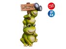 LED Solarleuchte FROSCH H: 45 cm - IP44, 0.06W, Warmweiss