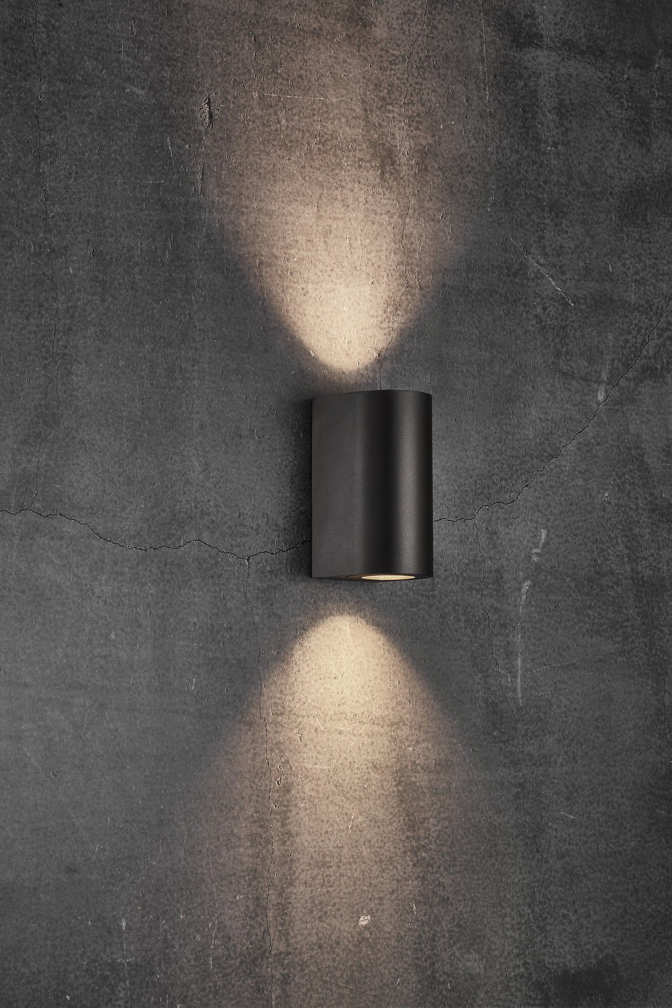 Canto maxi 2, Wandleuchte, Schwarz - GU10, max. 2x28W, IP44
