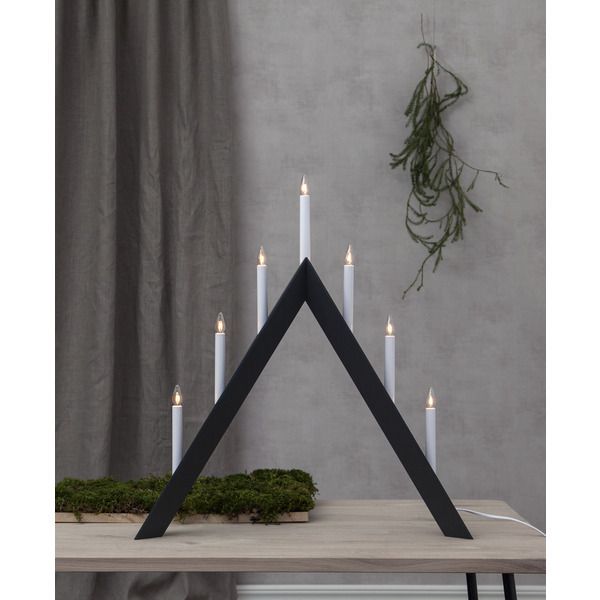 Kerzenleuchter Arrow - IP20, Graphit, Warmweiss