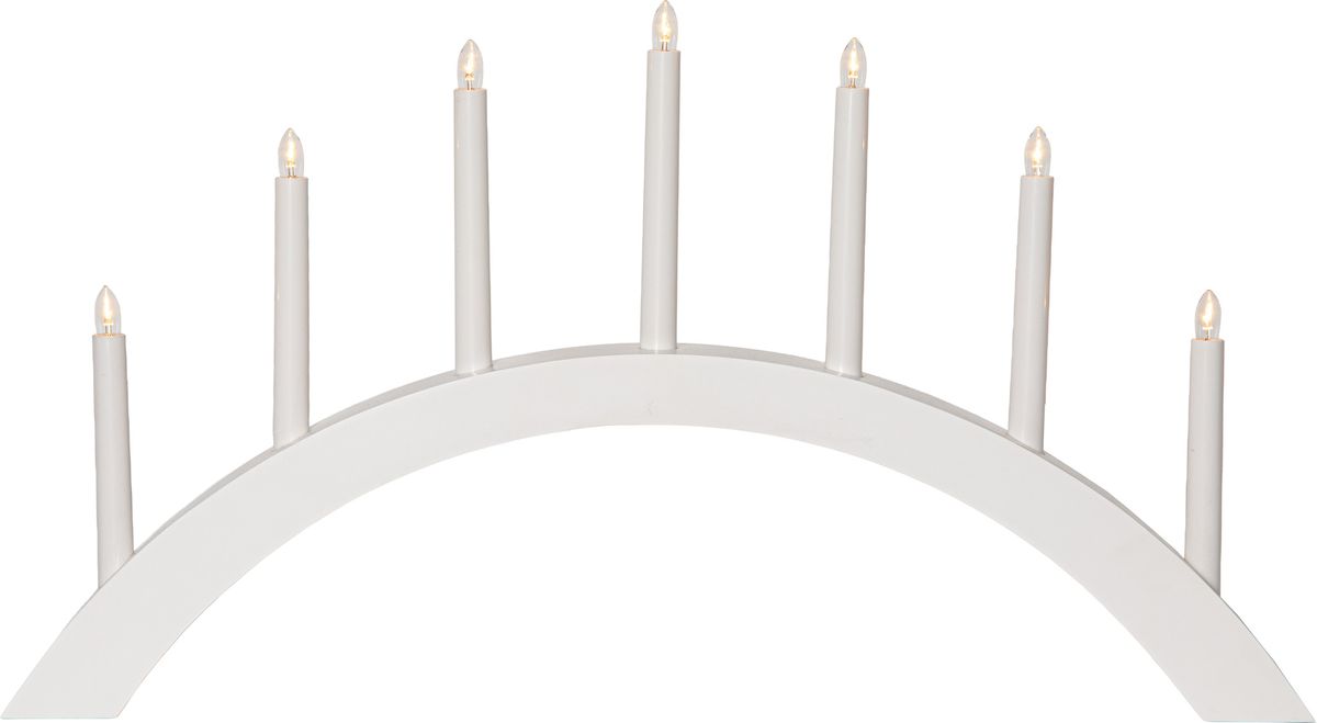 Kerzenleuchter Acca - Indoor, Weiss, 40.00cm Höhe