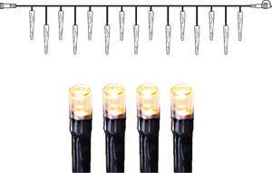 Luci Icicle Extra System Decor Sistema Extra - Schwarz, Warmweiss
