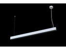 LED DALI-Pendelleuchte GLOS Up&Down (3000K) - 50W, 6250lm, 3000K, IP20, CRI83, 120°/45°, weiss-matt, DALI dim., L=1171mm, B=38mm, H=66mm,PL=1500mm