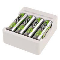 Akku-Ladegerät Basic IV + 4× AA 1300mAh - Basic IV + 4× AA 1300mAh Akkuladegerät