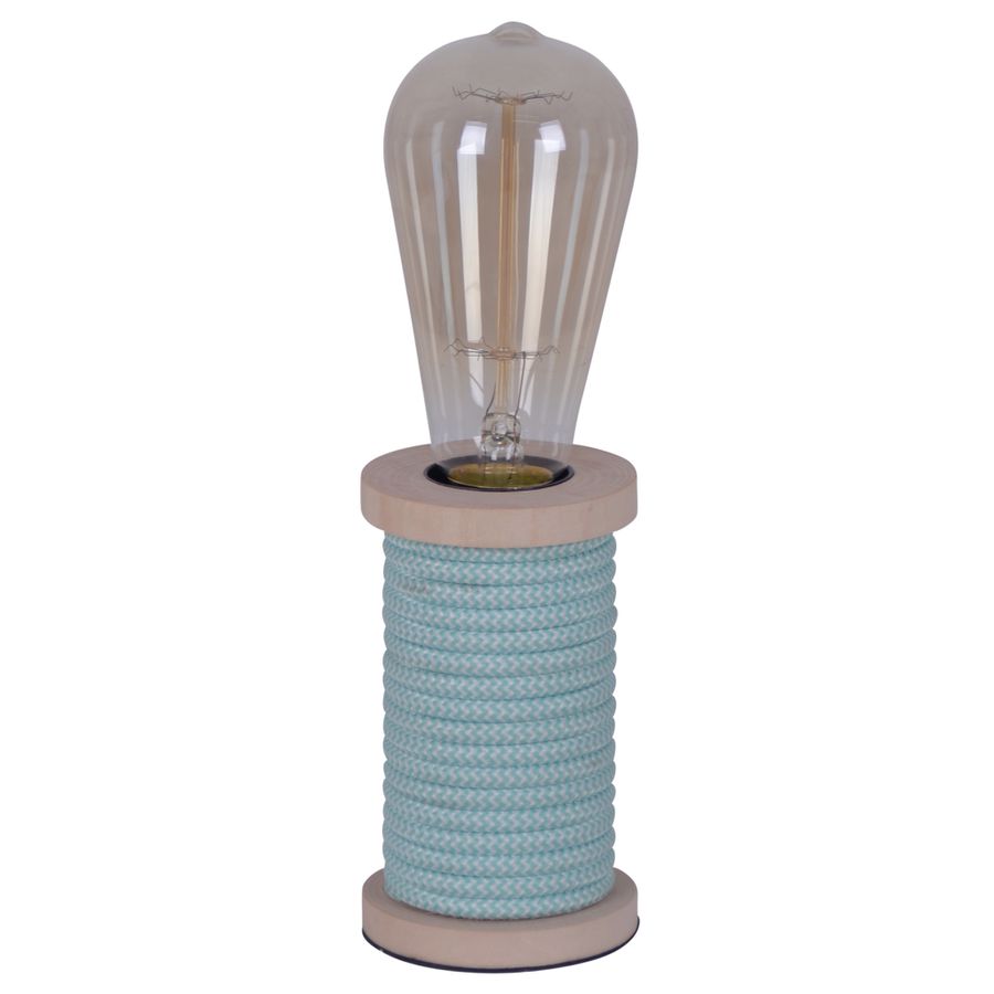 Tischleuchte Max türkis/weiß h: 12cm - E27, 40W, IP20