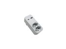 USB-C Abzweigstecker - 2x T13, 1x USB-C, 1x USB-A PD 20W, weiss