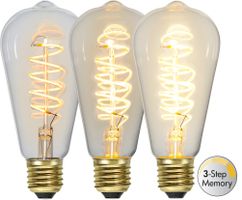 LED Leuchtmittel E27 ST64 Decoled Spiral Clear 3-step memory - E27, 270Lm, 2100K, 4W, 230V