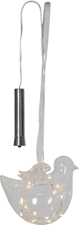 Glass Bauble Bird - IP20, Warmweiss, 15 LED