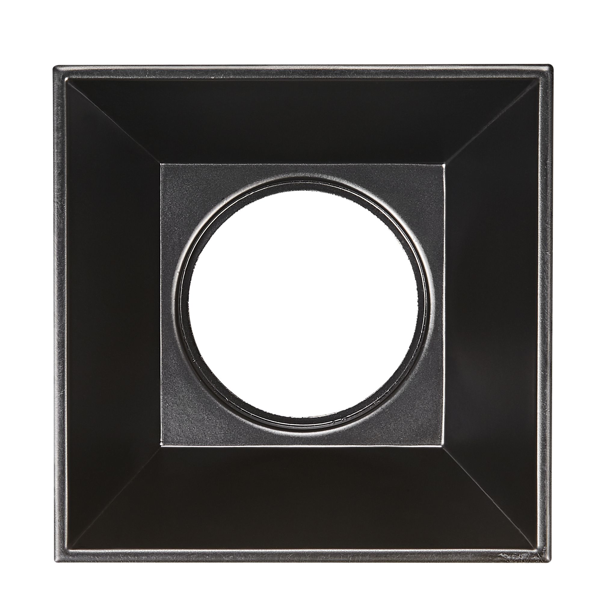 Anbauspot ETHAN - GU10 (exkl.), max. 4x10W (LED), IP20, schwarz-matt, dim. optional, L=216mm, B=216mm, H=120mm
