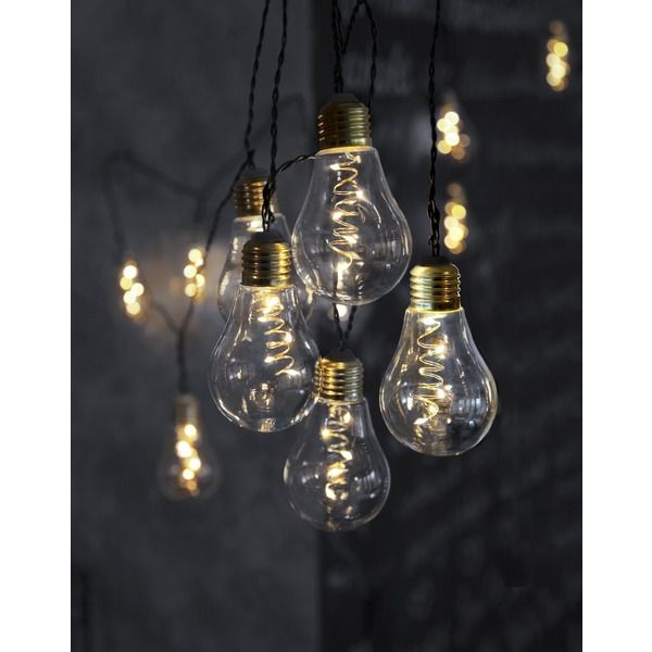 Lichterkette Glow Netzbetrieben - IP44, Warmweiss, 10 LED's, 360cm