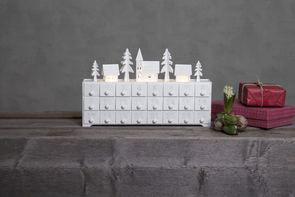 Tischdekoration Yuletide - IP20, Warmweiss, 4 LED