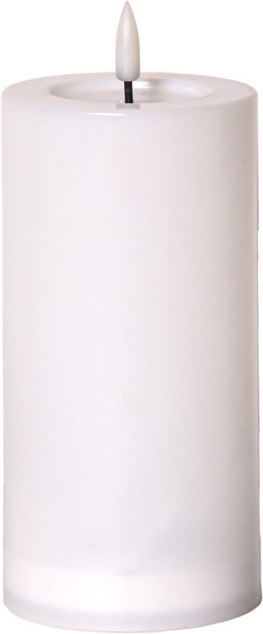 Solar Kerze Flamme Saul - Indoor, Outdoor, Warmweiss, Weiss