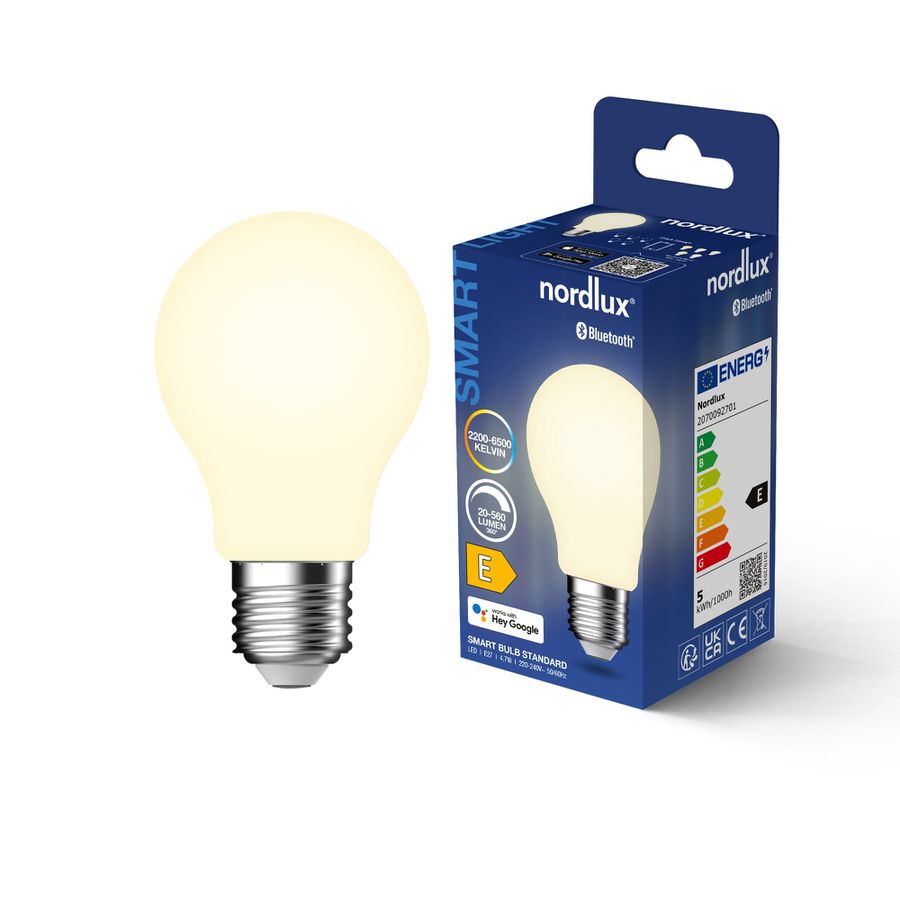 LED-Leuchtmittel Smart, E27, A60, 560lm, We - 4.7W ,2200-6500K, IP20