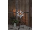 Indoor Dekoration Flamme Snow - Indoor, Weiss, 29cm, Timerfunktion