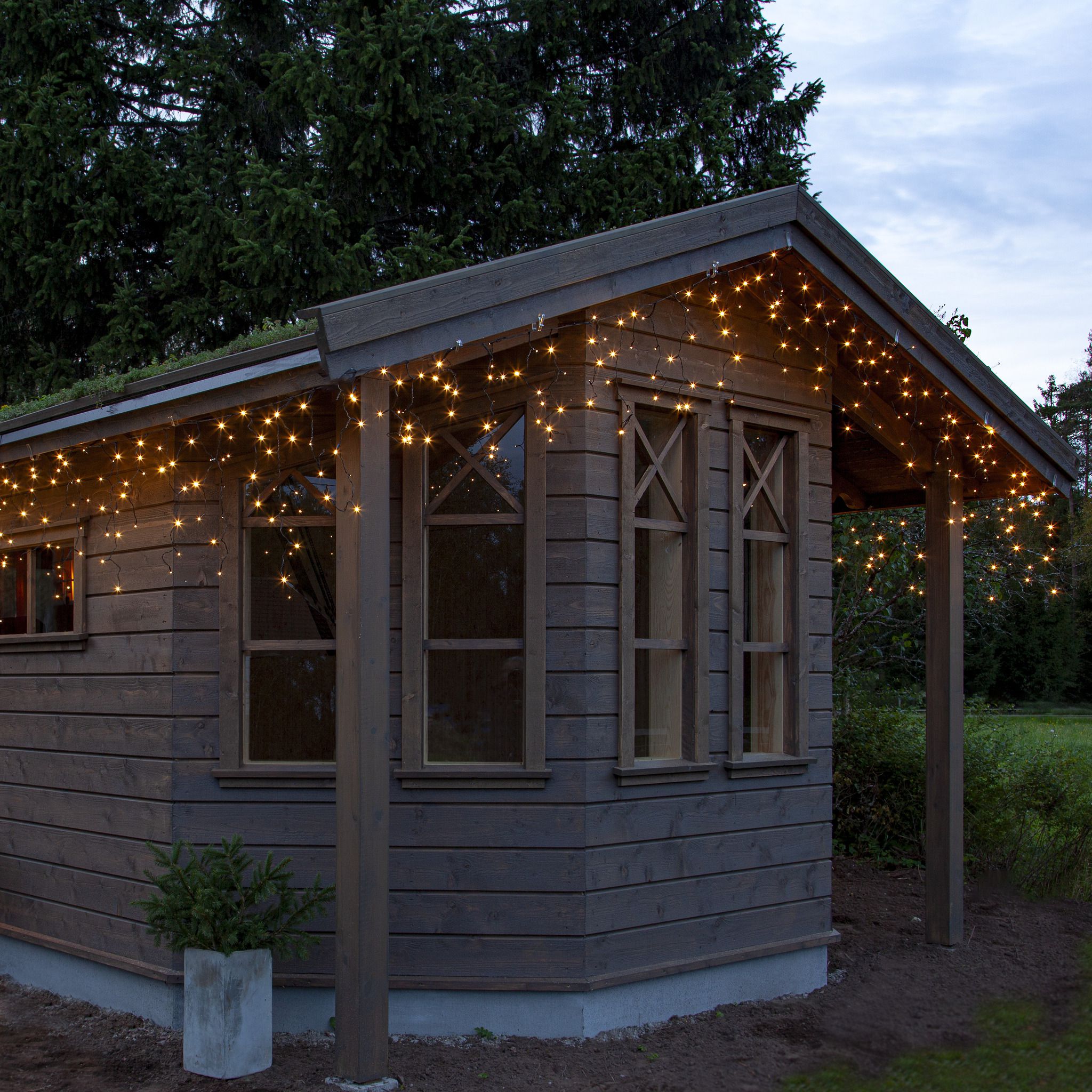 Icicle Lights Shiny - IP44, Warmweiss, 960 LED's, 2390.00 cm