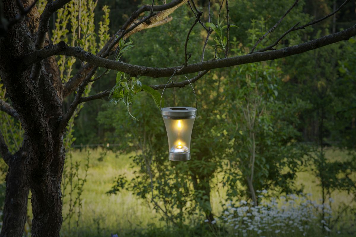 2er-Set LED Deko Solarleuchte - IP44, warmweiss