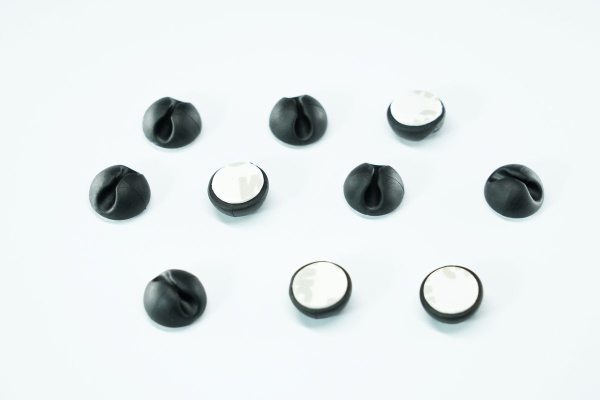 MiniBeans Black - 10 Stück, Ø 15mm, H=10mm, schwarz