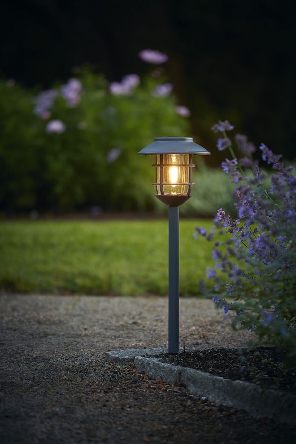 Solar Poller-Leuchte Filippa - Graphite, Lichtfarbe Warmweiss