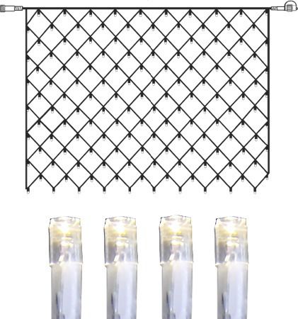 System Decor Extra, Lichternetz, 200x150cm - Transparent, Daylight