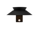 Solar-Wandleuchte Justina Schwarz - 5W, 3000K, 400lm, IP44