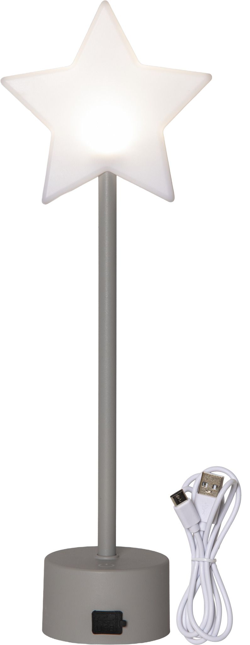 Tischstern Blizz - Indoor, Grau, 40.00cm Höhe