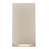 LED Wandanbauleuchte Rold Flat - 2X5W, 2x350lm, 3000K, IP54, CRI 80, 2x125°, geschliffen, nicht dimmbar, L=90mm, B=55mm, H=160mm