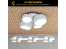 4er LED Deckenleuchte ELIORA weiß - LED-Modul, IP20, 230V