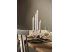 LED Dinner Kerze 4er Pack Flamme - Indoor, Weiss, 28.5cm Höhe, Timerfunktion
