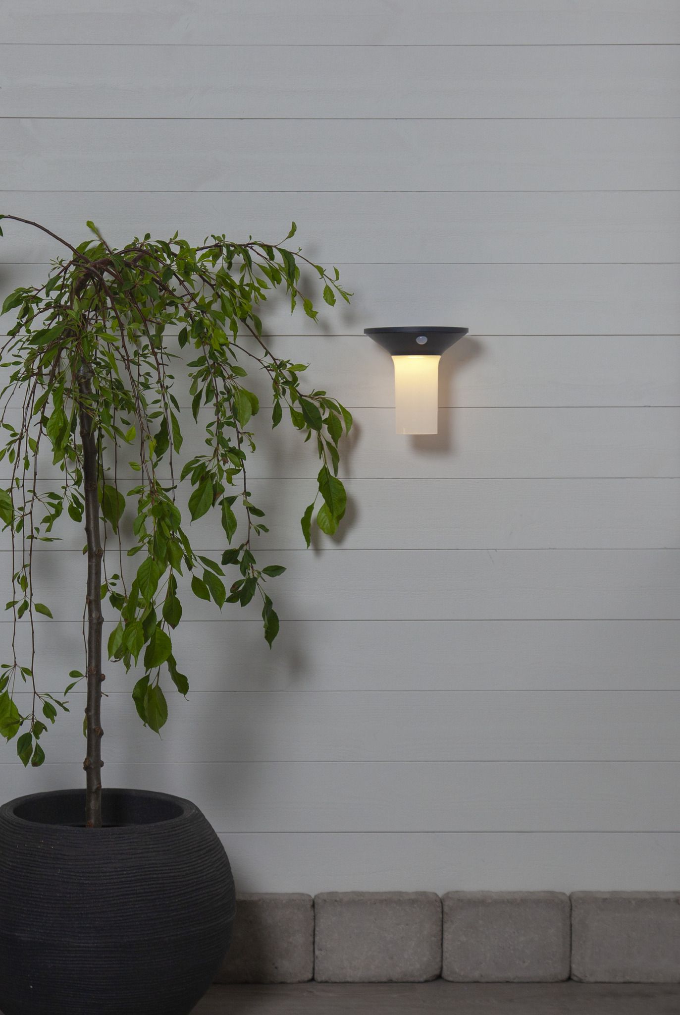 Solar Wand Laterne Valta - Graphit, Lichtfarbe Warmweiss