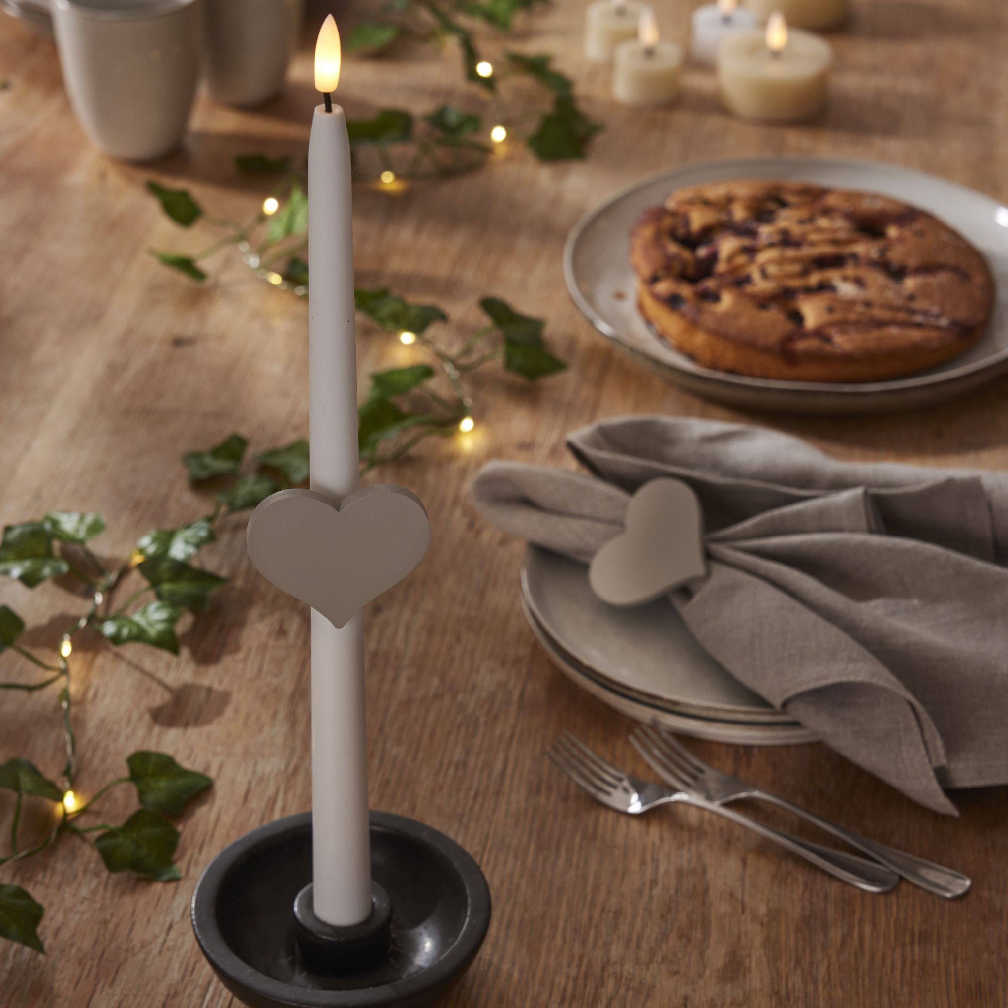 Kerzenring Accessorize - IP20, Beige