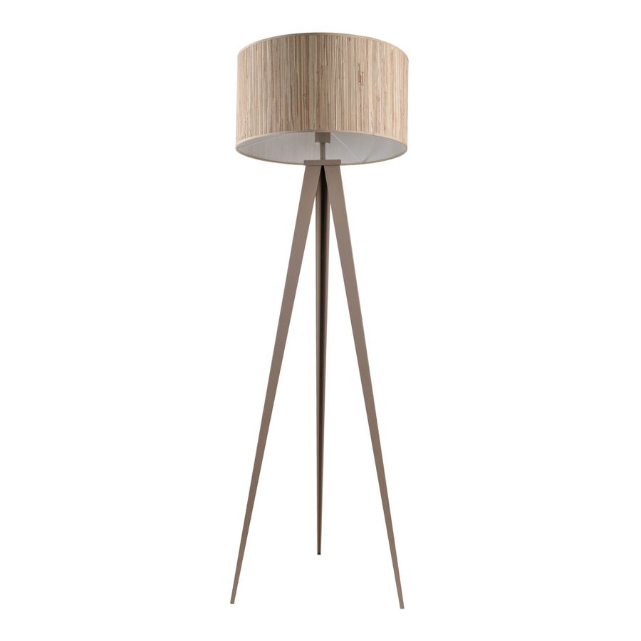 Stehleuchte  SELMAR  H: 150cm beige - IP20, E27, Beige