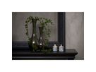 LED Pillar Kerze 2P Flamme Marble - Indoor, Grau, 9cm, Timerfunktion