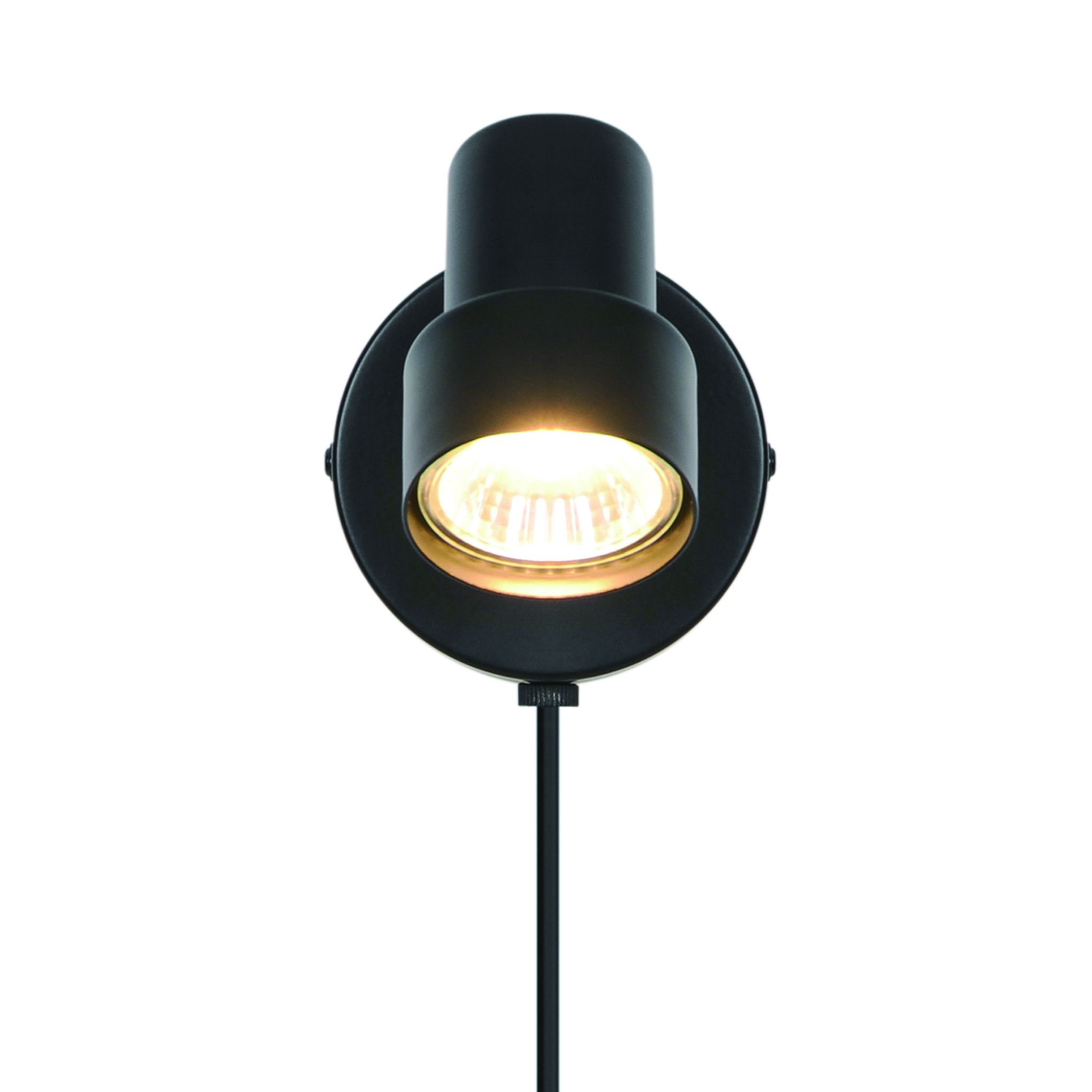 Wandleuchte Boston spot Schwarz - 5W, GU10, IP20