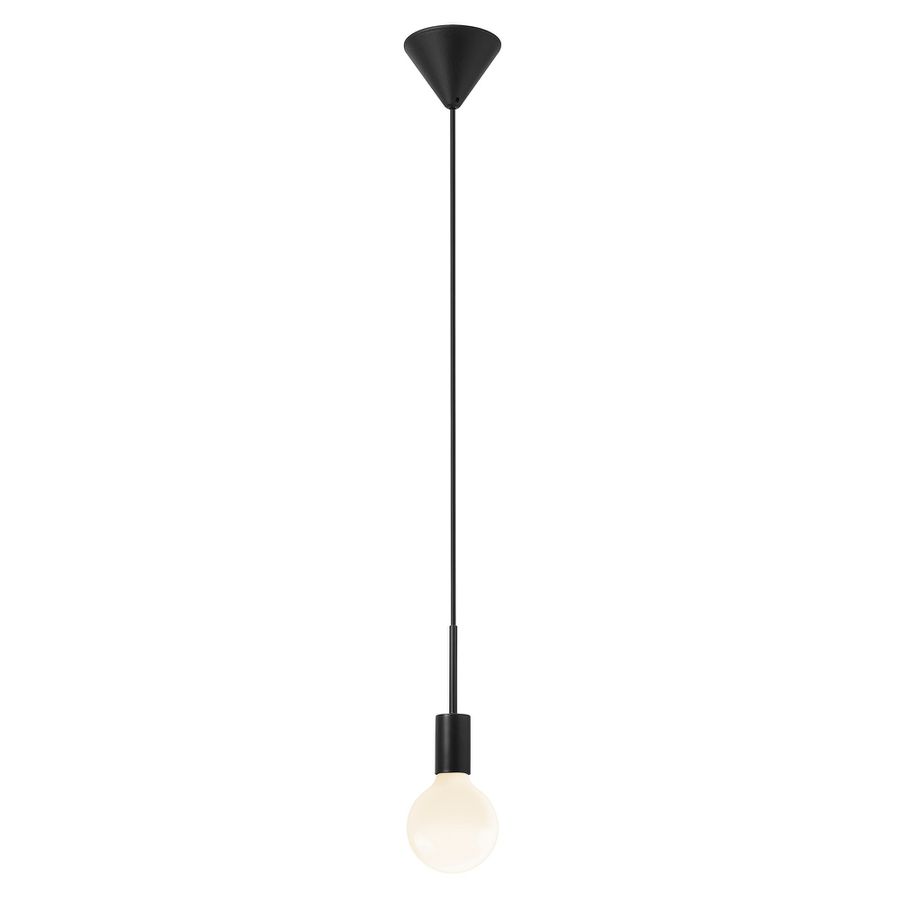Paco , Pendelleuchte, Schwarz - IP20, E27