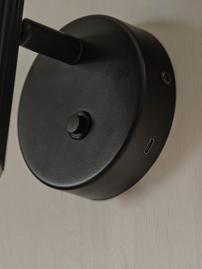 Wandleuchte Vico Schwarz - GU10, IP20, 230V