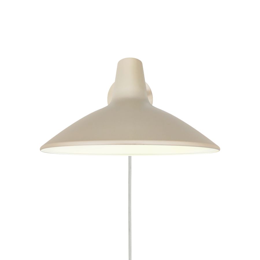 Wandleuchte Darci Short Sandfarbig - E14, IP20, 230V
