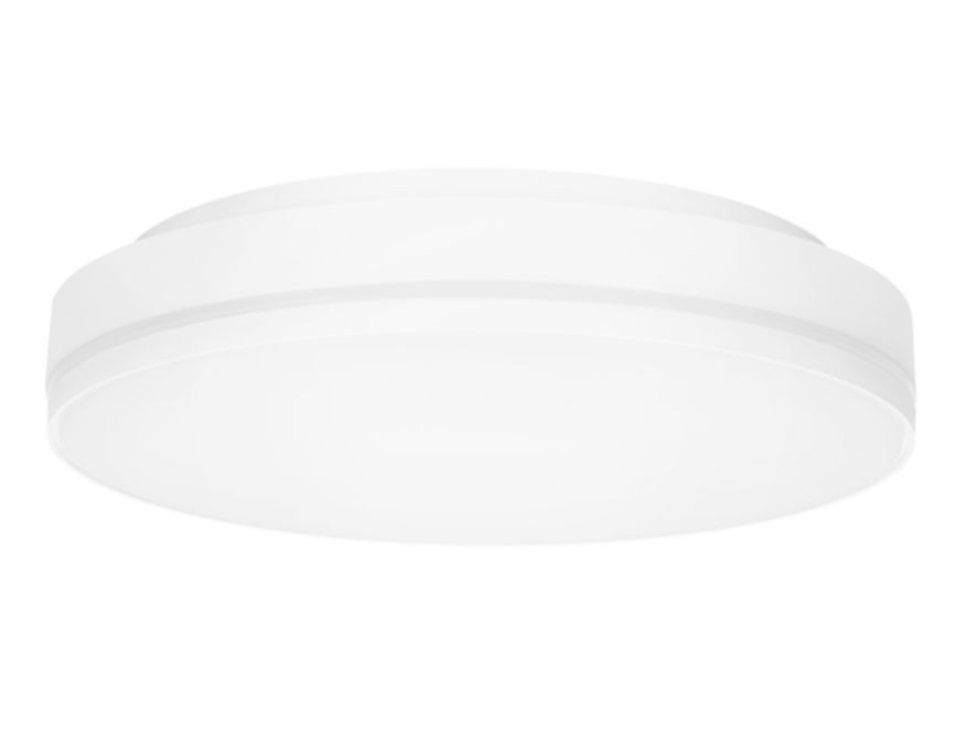LED Not-Anbauleuchte STRIPE 270 Switch - 18/24W, 1800/2400lm, 3000/4000K, IP20, CRI >80, 110°, 1h Not, weiss, nicht dimmbar, D=270mm, H=70mm