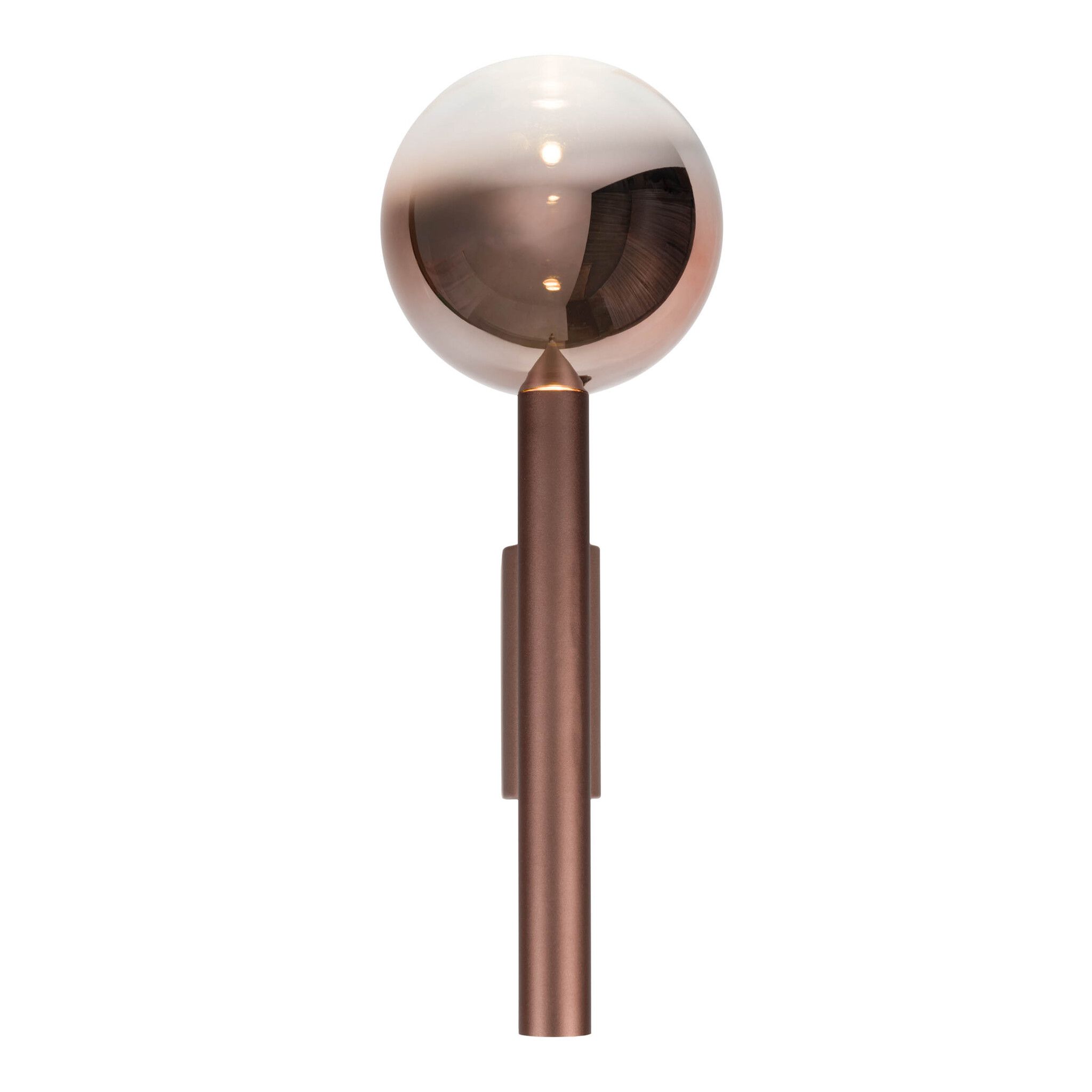 LED Wandleuchte  SINGAPUR  H: 34cm kupfer - IP20, LED-Modul, Kupfer