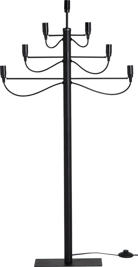 Kerzenleuchter Milano - IP20, Schwarz