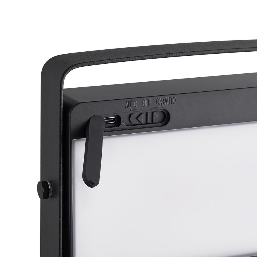Solar-Pollerleuchte Saulio  Schwarz - LED Modul, 4.5W, IP44