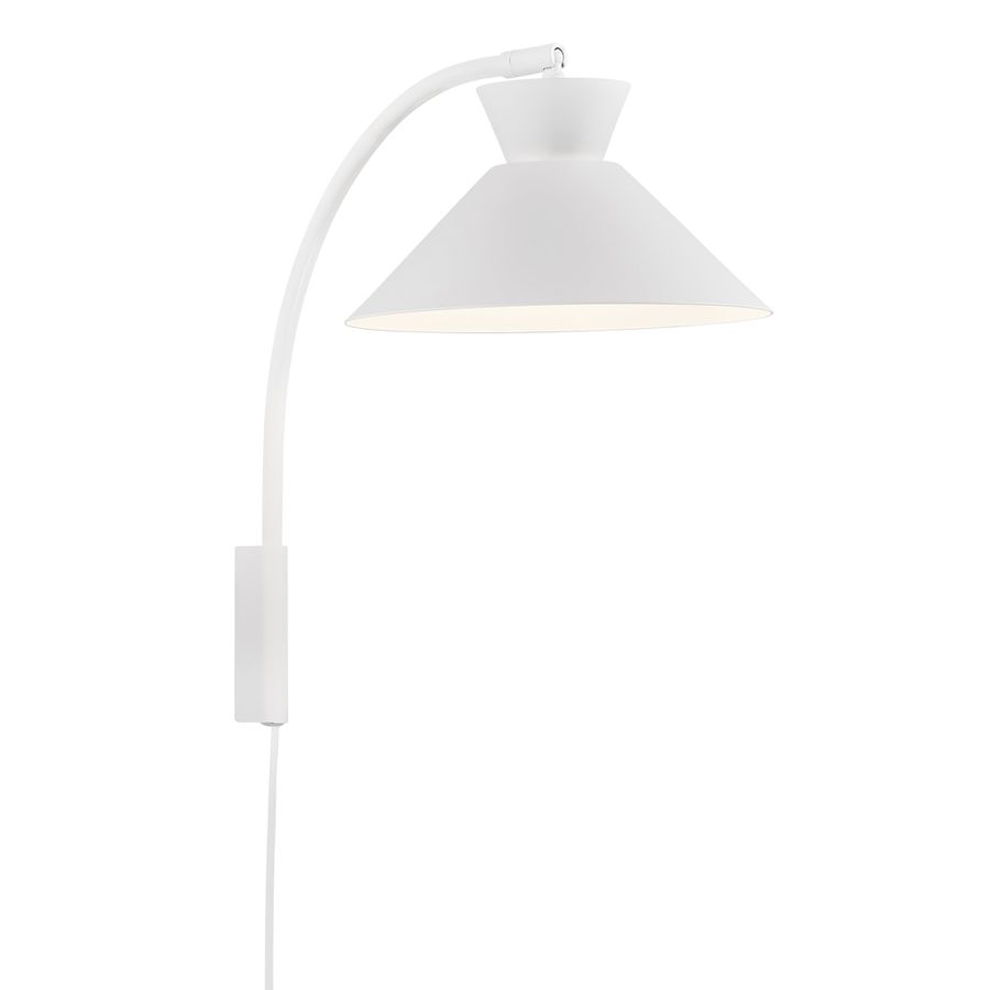 Dial , Wandleuchte, Weiss - E27, IP20, max.40W