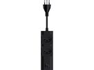 67W GaN Fast Charging Station - 2x T13, Out: USB-C1/ C2/ C3: 67W PD, C1+C2 shared: 45W + C3: 20W, USB-A: 5W, GaN, 1.5m Kabel,schwarz