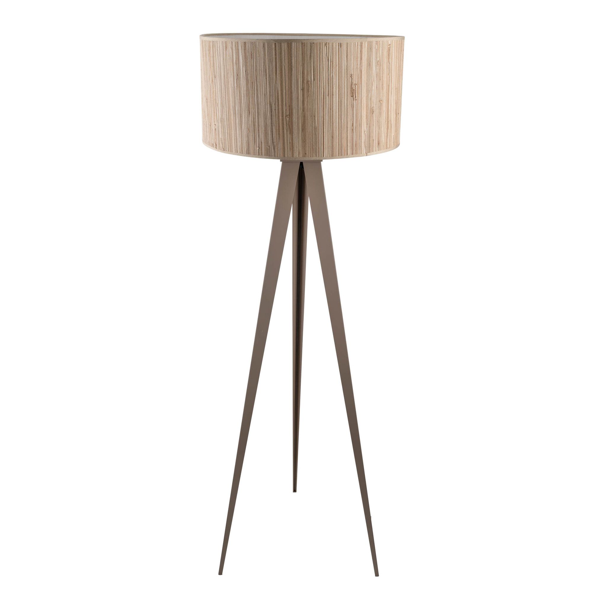 Stehleuchte  SELMAR  H: 150cm beige - IP20, E27, Beige