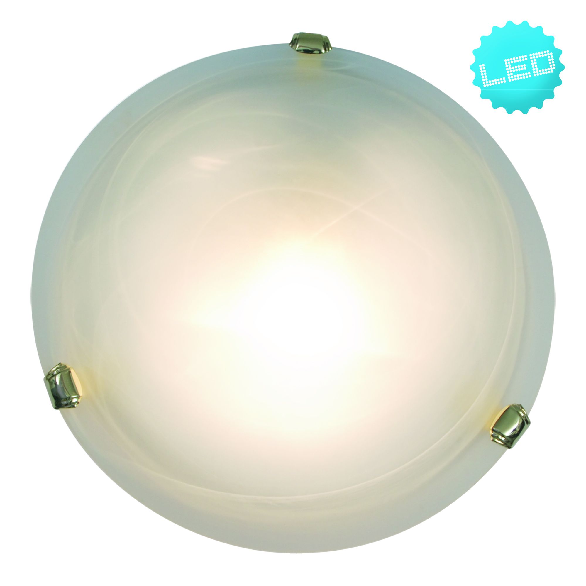 Glasdeckenleuchte Mezzo - E27, 40W, IP20