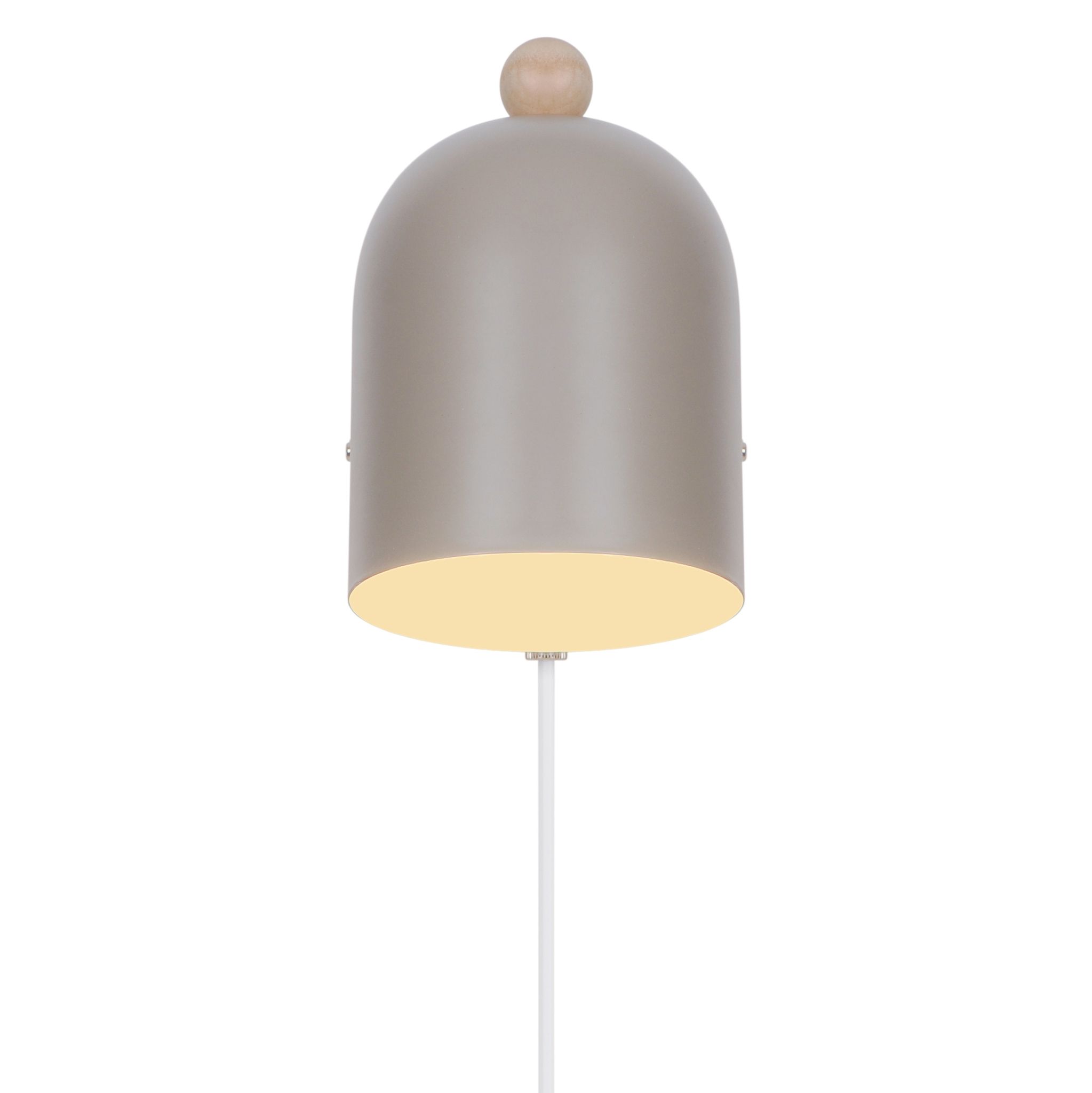 Wandleuchte Gaston Hell braun - E27, IP20, 230V